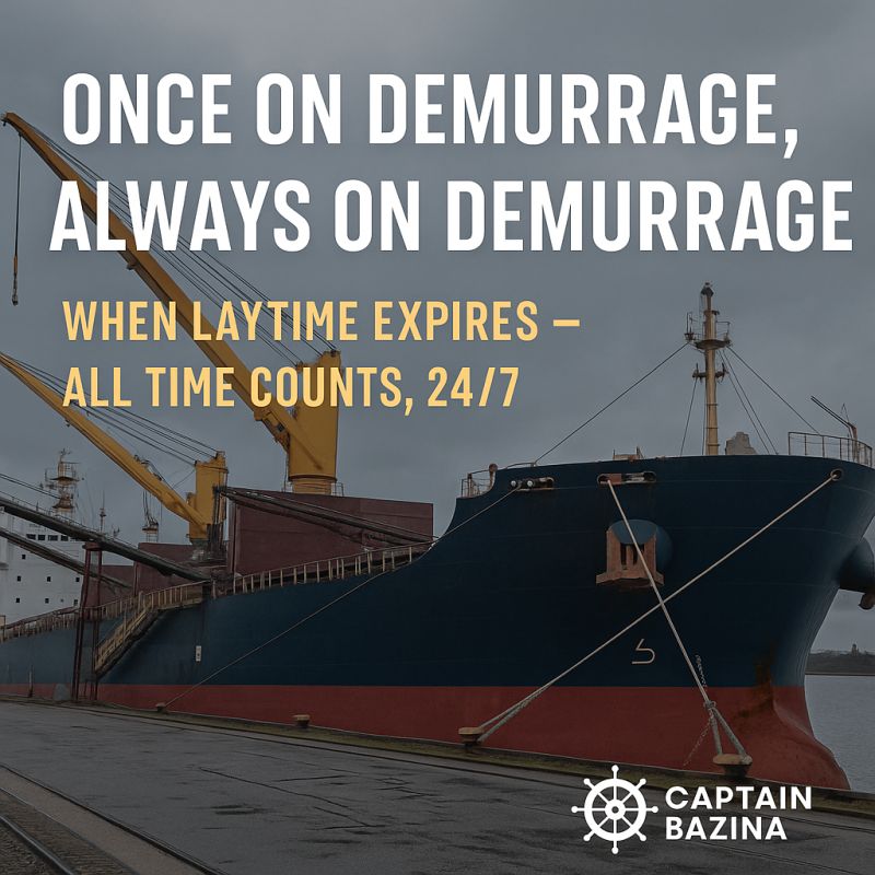 Once on Demurrage, Always on Demurrage — What It Really Means for Charterers